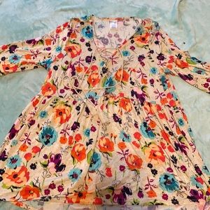 Woman flower blouse